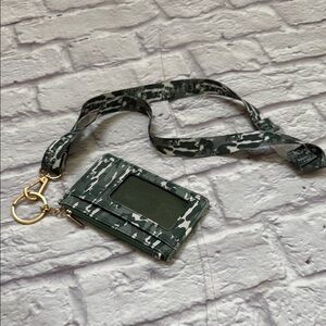 Ivory Ella Camouflage Card Holder ID Lanyard
